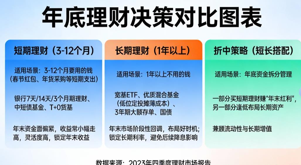 年底理财，短期和长期投资怎么选？