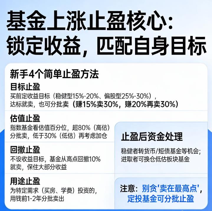 基金上涨时该如何止盈?