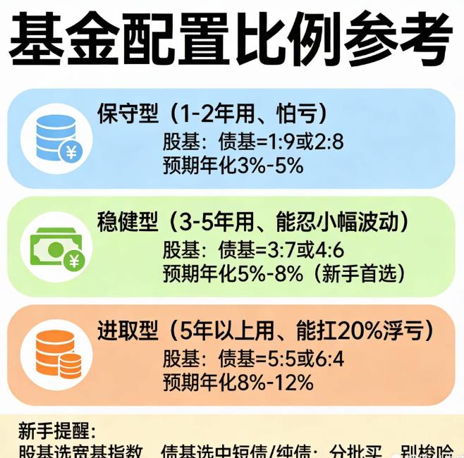 10万元买基金,股基和债基比例多少?