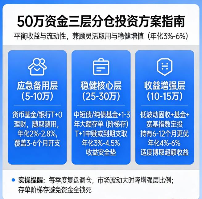 50万资金，如何平衡收益和流动性？