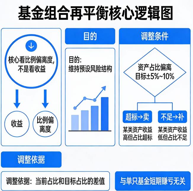 基金组合再平衡,是看收益还是看比例?