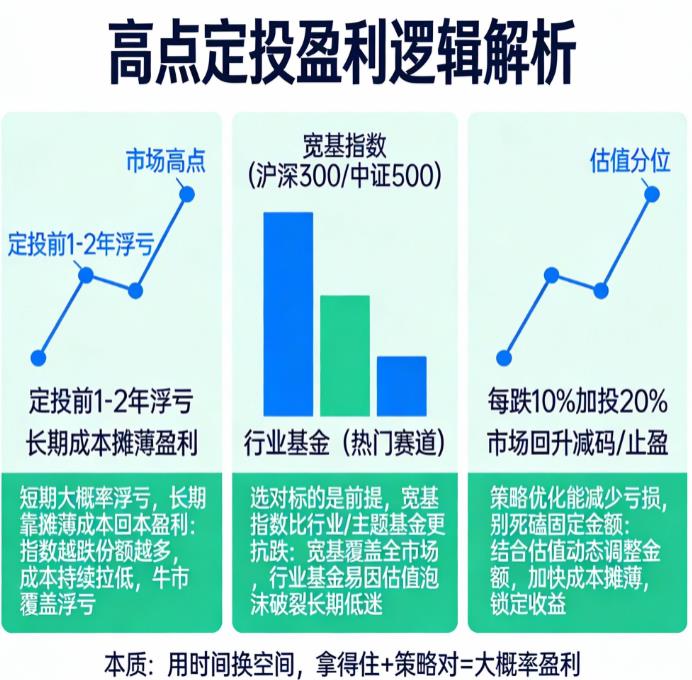 市场高点开始定投,会亏钱吗?