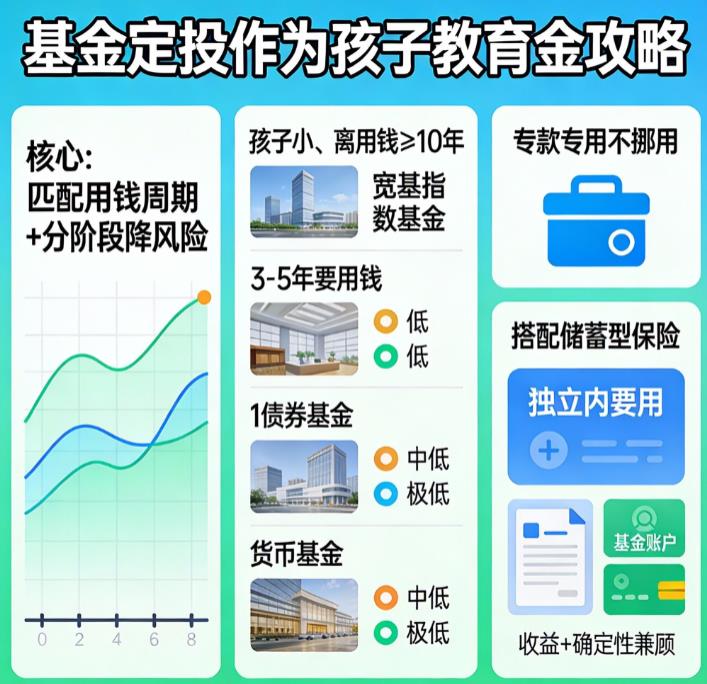 基金定投能作为孩子教育金储备吗？