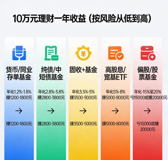10万元通过理财，一年能赚多少？