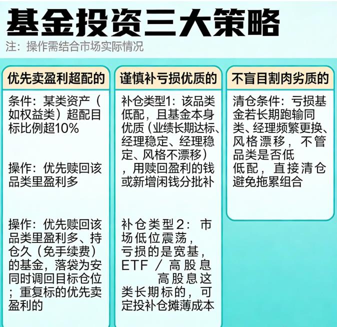 持仓优化是卖盈利的基金还是补亏损的？