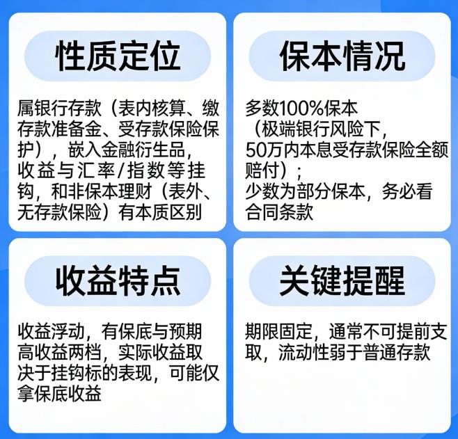 结构性存款是存款还是理财？保本吗？