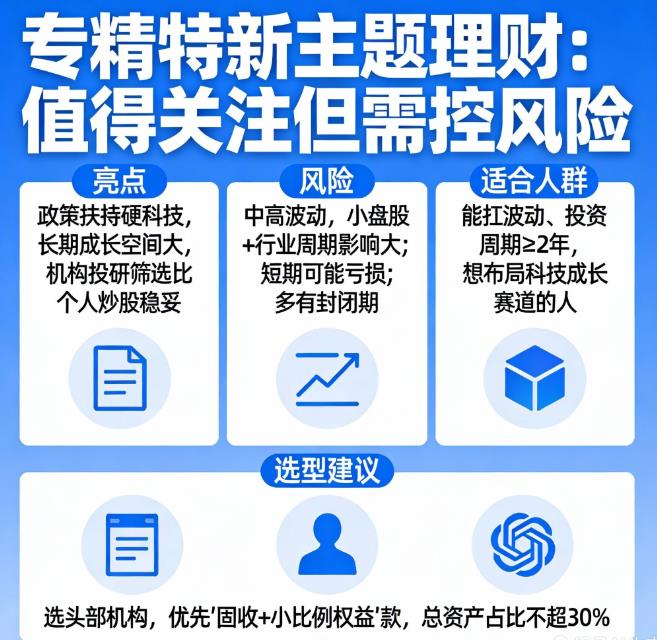 “专精特新”主题的理财产品值得关注吗？
