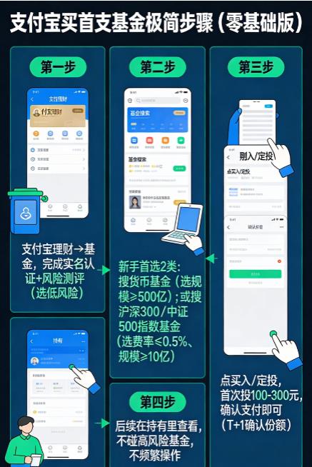 零基础，如何在支付宝上买第一支基金？