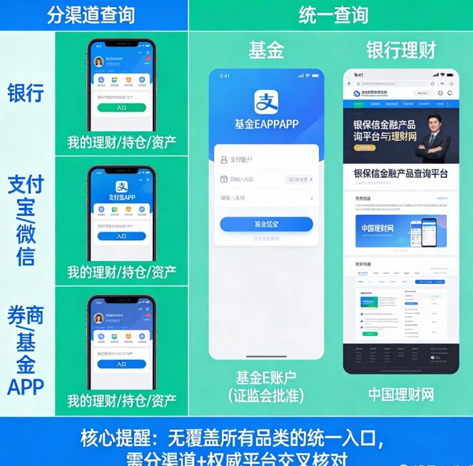 怎么查自己买过的所有理财产品？有没有统一的地方？