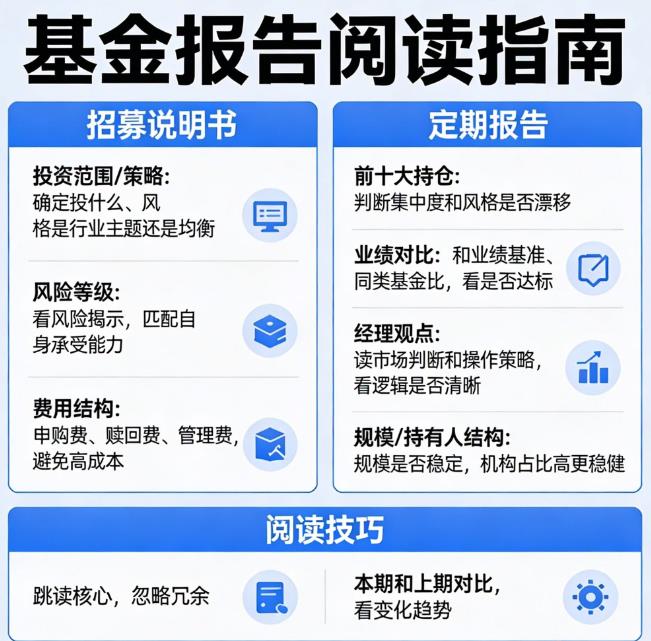 如何快速看懂基金招募说明书和定期报告？