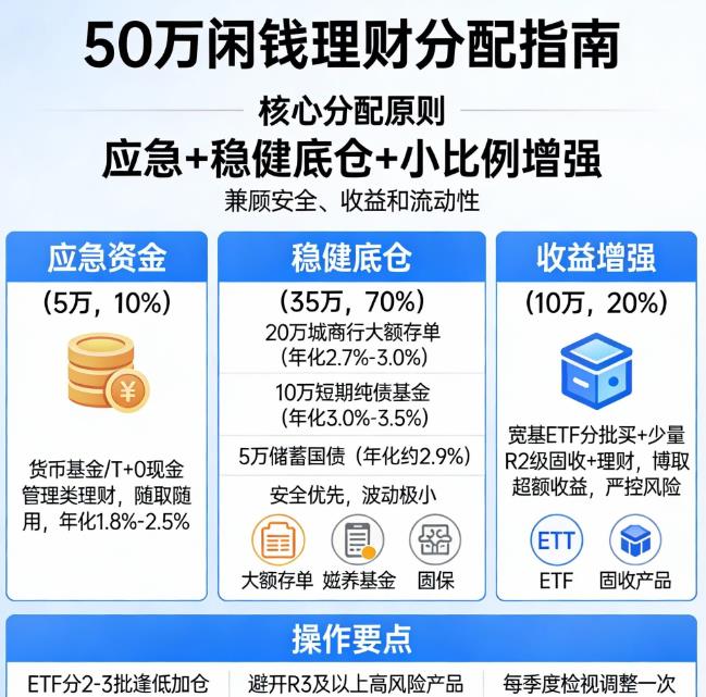 年底有50万闲钱，怎么打理兼顾收益安全？