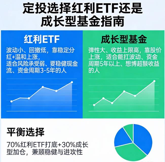 基金定投选红利ETF还是成长型？