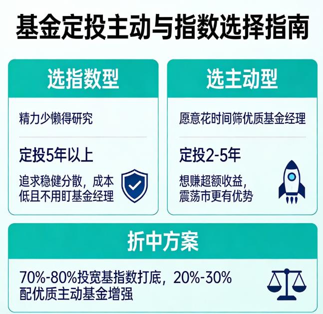 基金定投选主动型还是指数型更好？