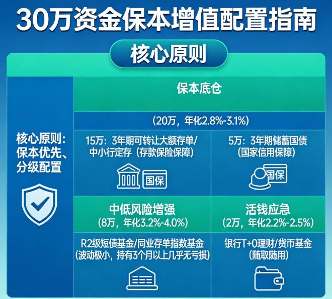 30万怎么理财收益高又保本？