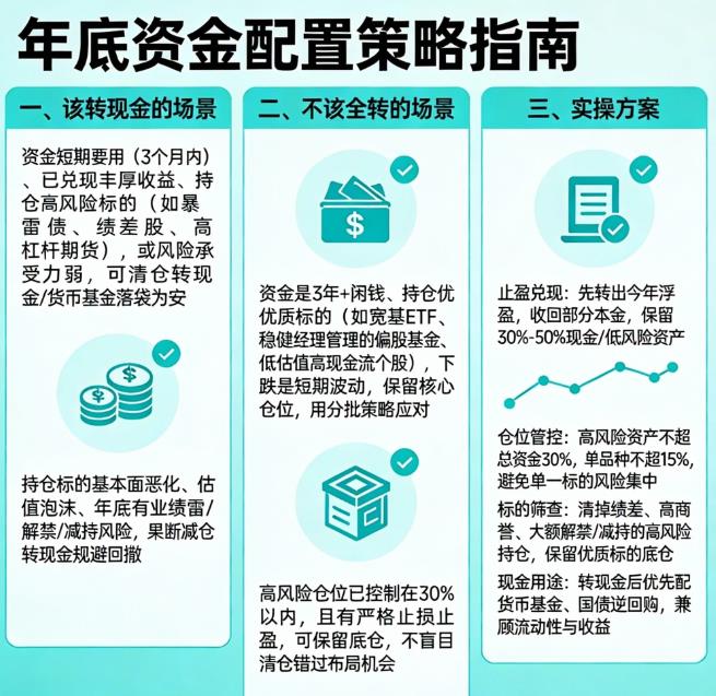 高风险投资年底是不是该全部转现金？