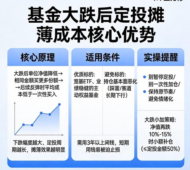 基金大跌后能靠定投摊薄成本吗？