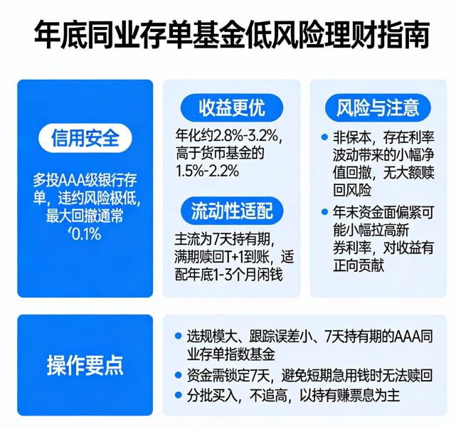 低风险理财年底买同业存单基金行吗？