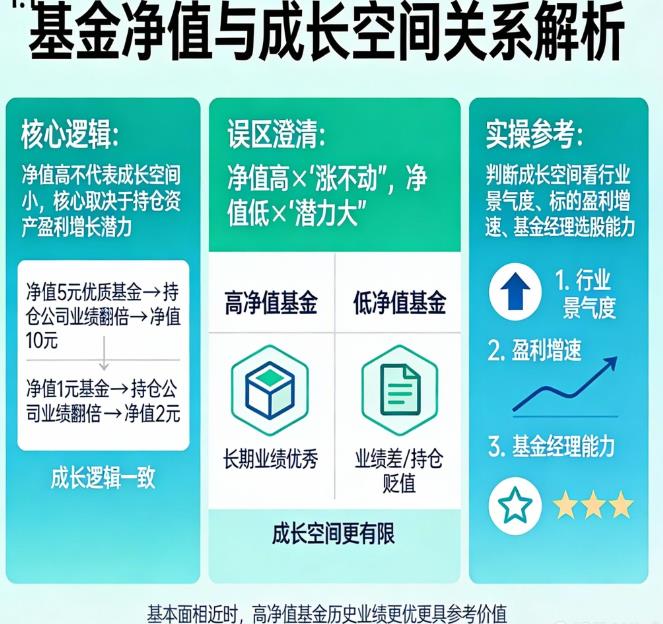 基金净值高是不是成长空间小？