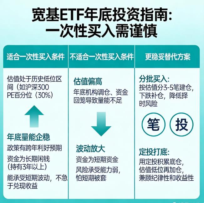 宽基ETF年底适合一次性买入吗？