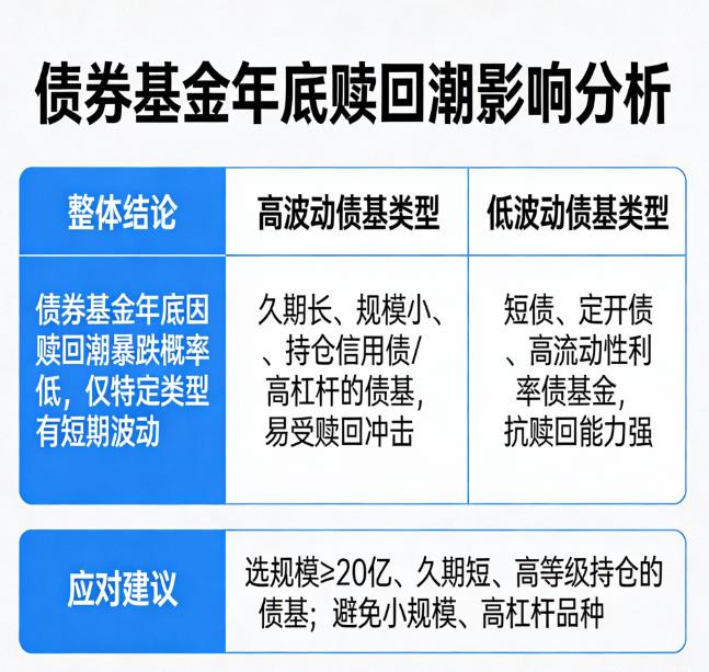 债券基金年底会不会因赎回潮暴跌？