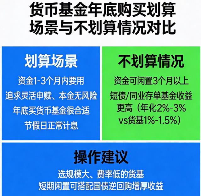 低风险理财年底买货币基金划算吗？