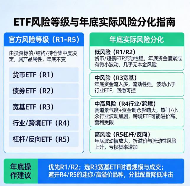 不同ETF的风险等级年底有区别吗？