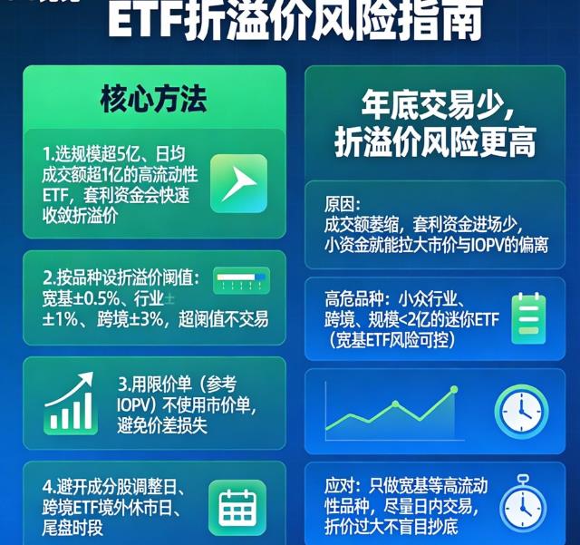 如何避免ETF折溢价风险？年底交易少更危险？