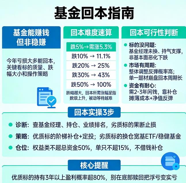 基金赚钱吗?今年亏了还能回本吗?