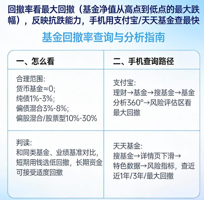 基金回撤率怎么看?手机上哪查最快?