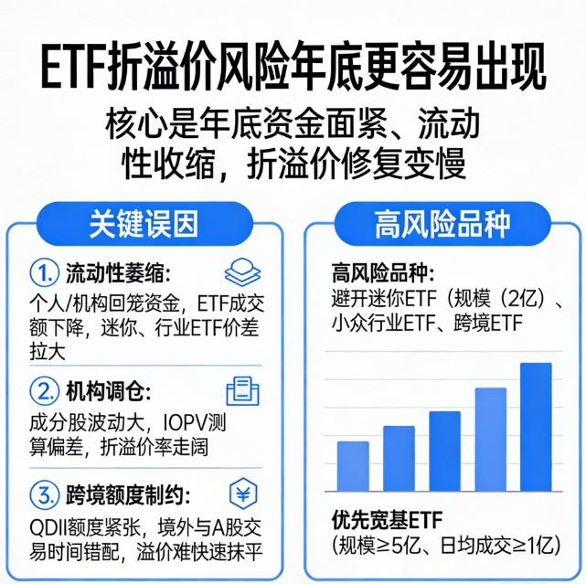 ETF基金折溢价风险年底更容易出现吗？
