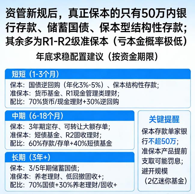 保本投资还有吗？年底求稳怎么配？