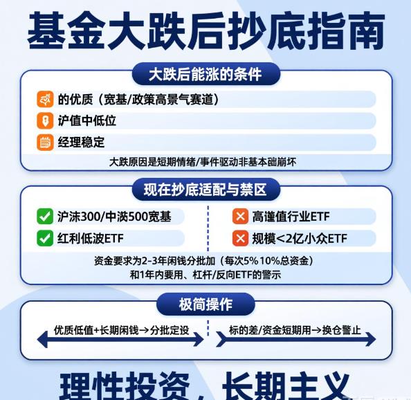 基金大跌后会涨吗？现在抄底合适不？