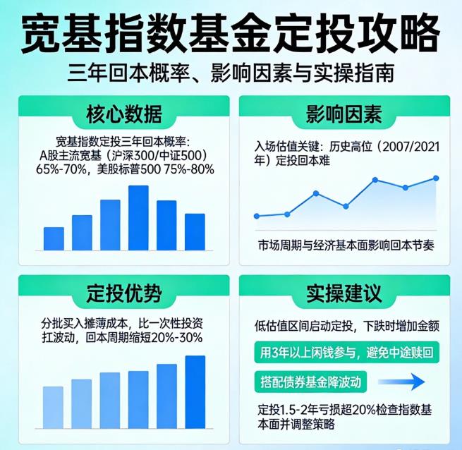 宽基指数基金定投三年能回本吗？