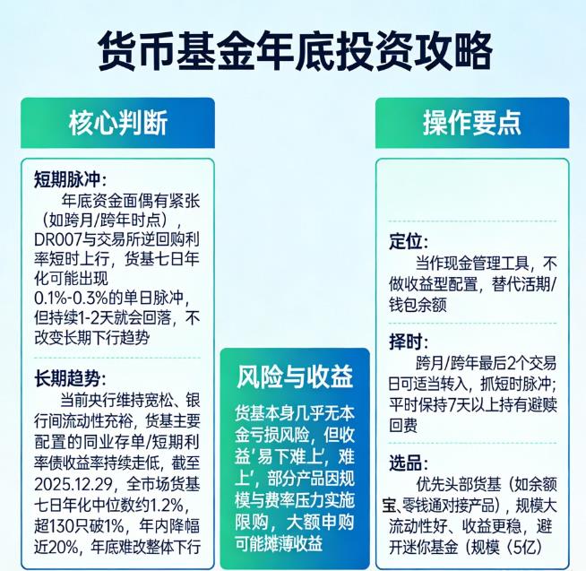 货币基金年底收益会上涨吗?