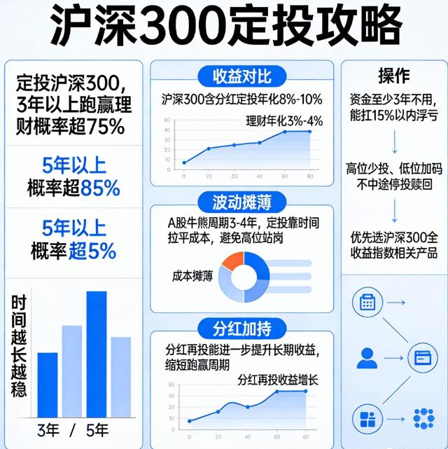 定投沪深300要持有多久才能跑赢理财？
