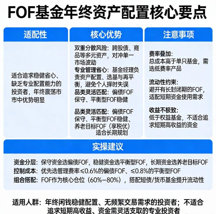 FOF基金适合作为年终资产配置吗？