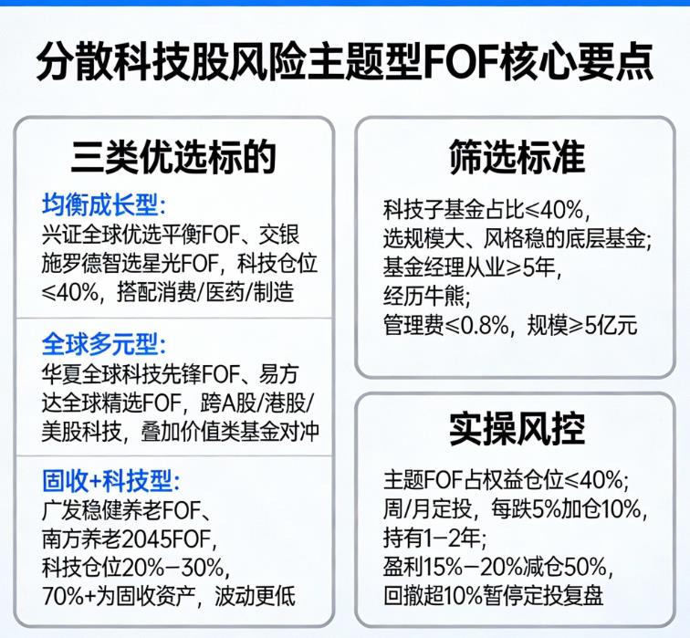 主题型FOF基金有哪些能分散科技股风险？