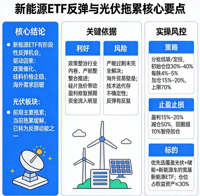 新能源ETF还能反弹吗?光伏板块拖累大吗