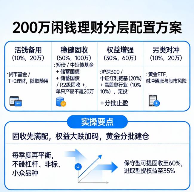 200万闲钱理财,怎么兼顾收益和安全?