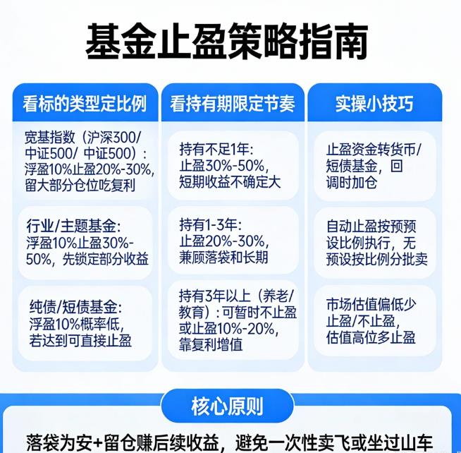 基金浮盈10%要不要止盈一部分？