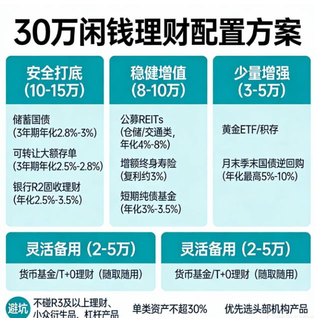 30万闲钱投资,除了基金还有啥选择?