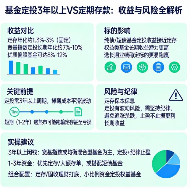 基金定投收益能跑赢定期存款吗？