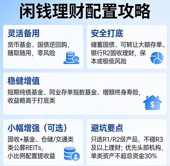 买股票风险太大，闲钱买什么好？