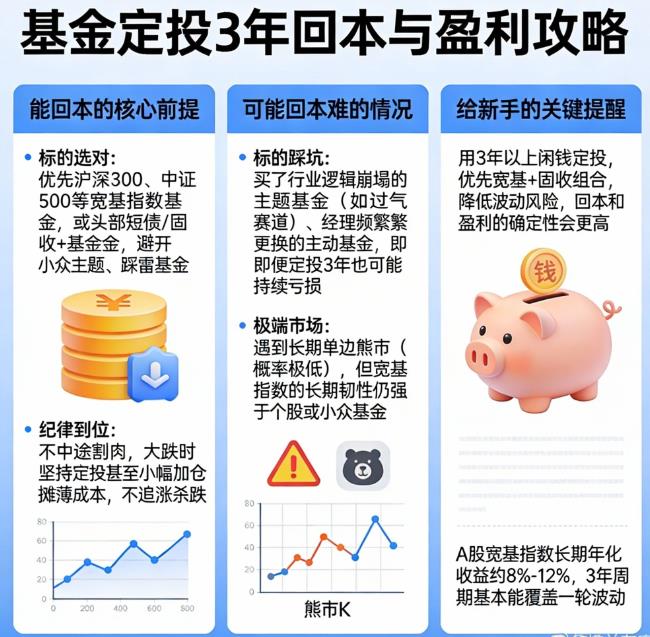基金定投坚持3年能回本吗？