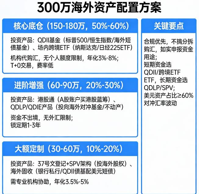 300万闲钱投资海外资产有哪些途径？