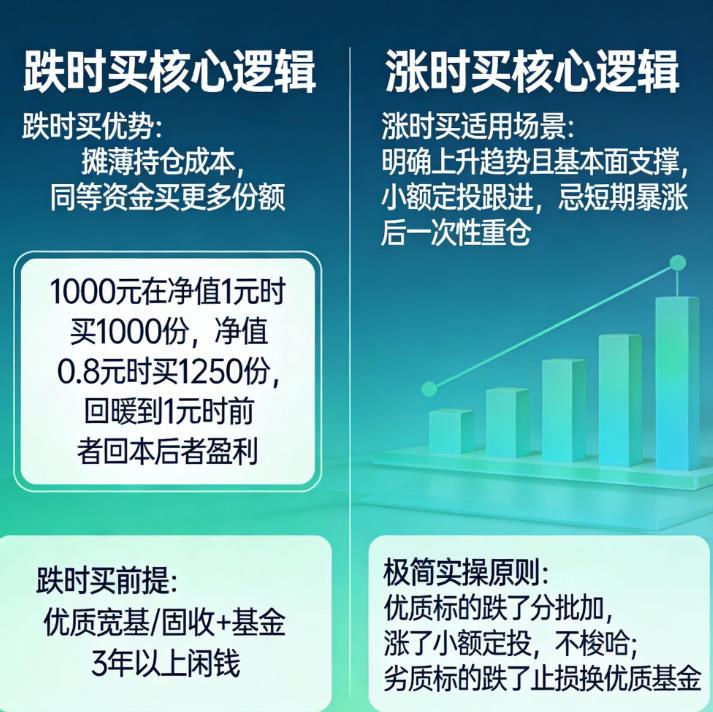 买基金是跌的时候买好,还是涨的时候买好?