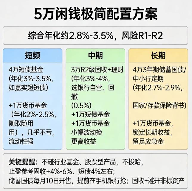 5万块怎么理财收益高又安全？