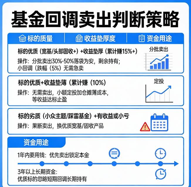 基金回调时要不要卖出锁定收益？