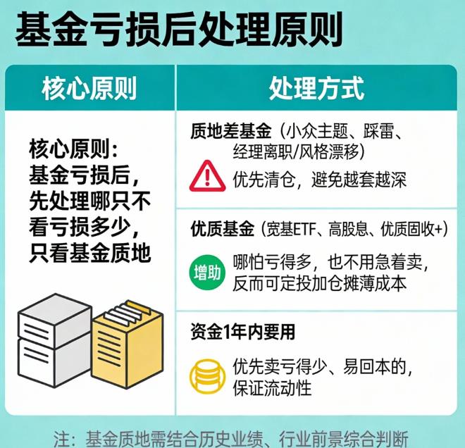 基金亏损后，先处理亏得多的还是少的？