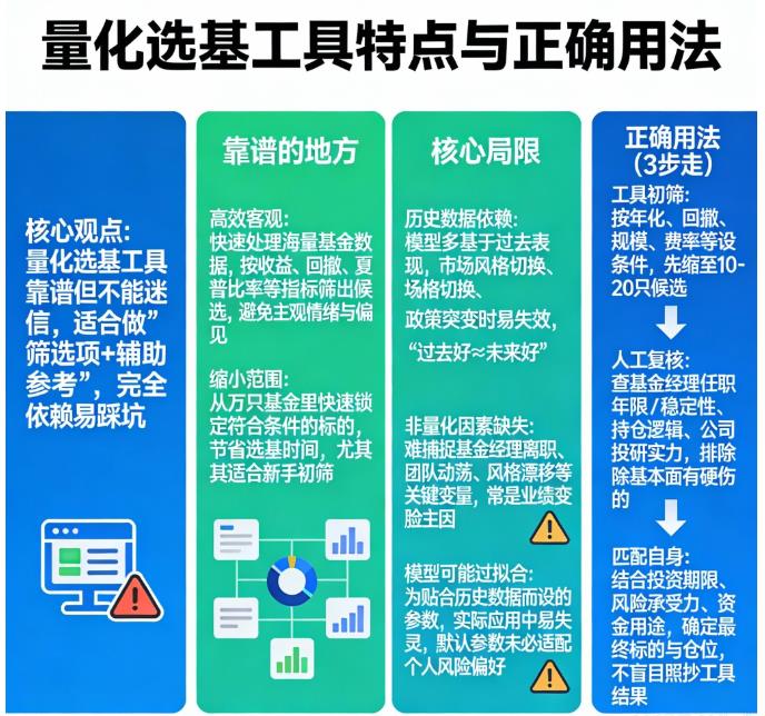 买基金用量化选基工具靠谱吗？